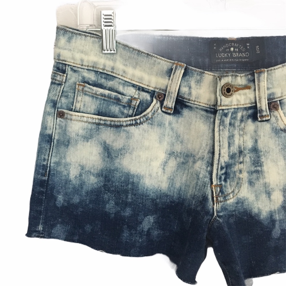 Lucky Brand "The cut off" Acid Wash Jean Shorts - Picture 4 of 8